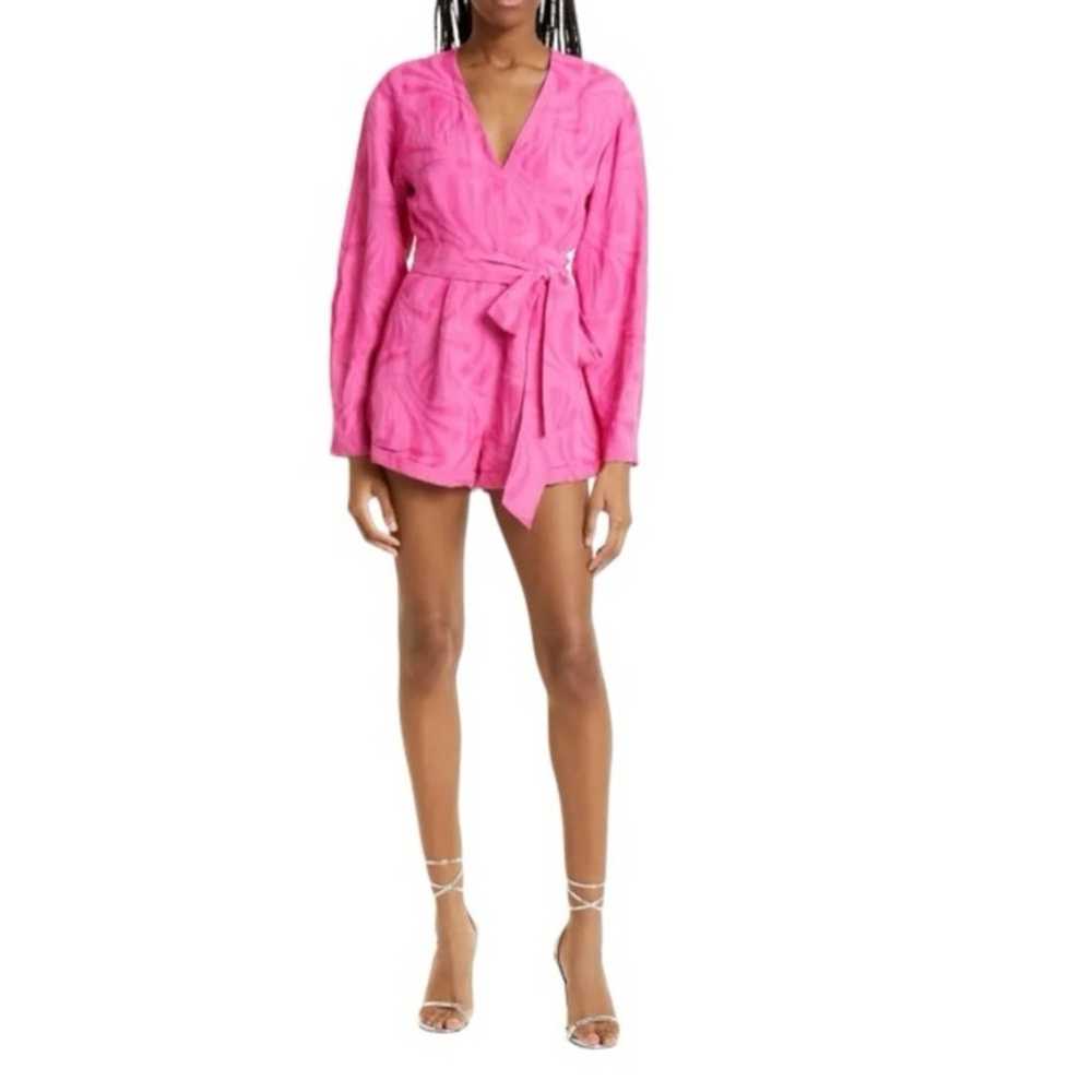 Alexis Pink Long Sleeve Romper New Size Small Ret… - image 5
