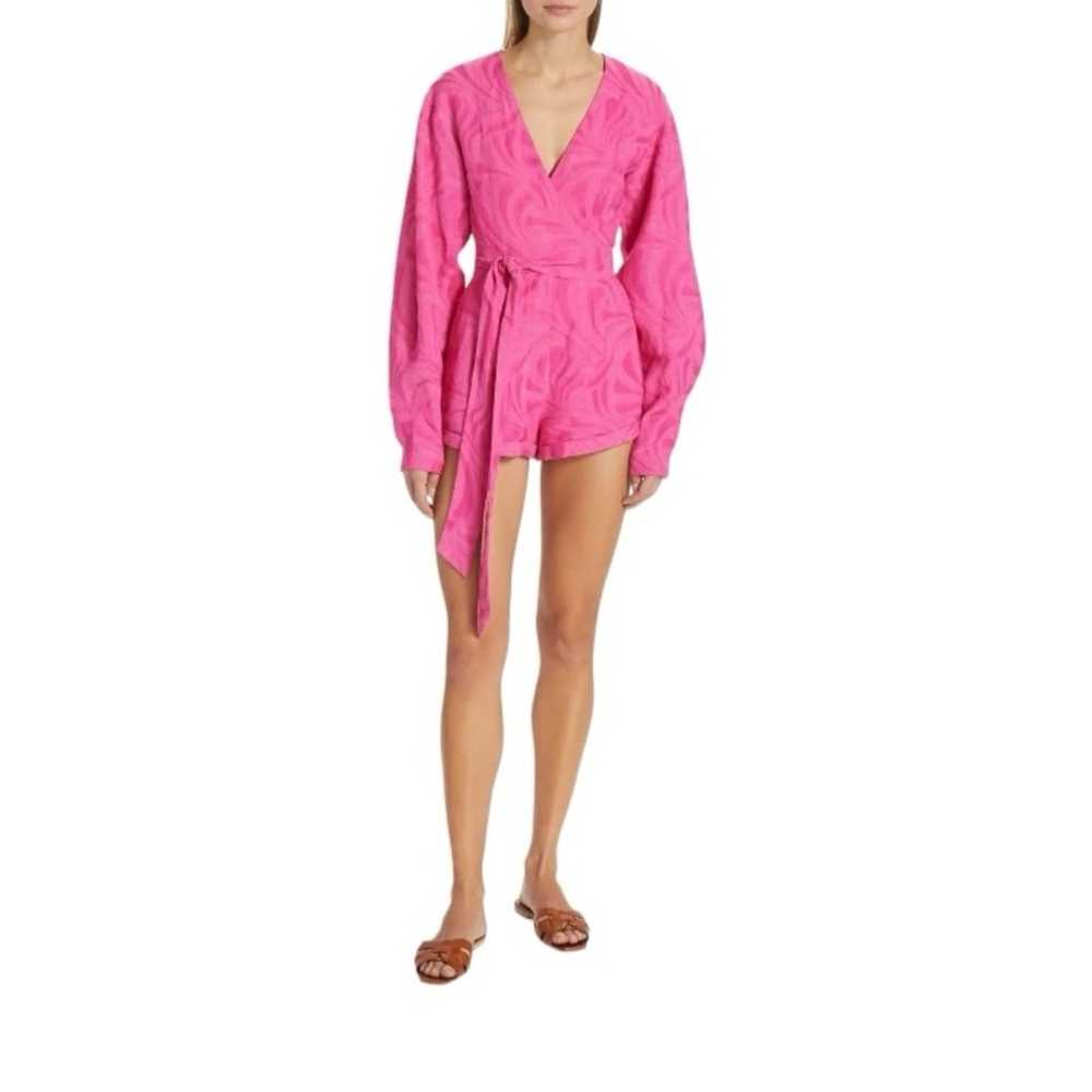 Alexis Pink Long Sleeve Romper New Size Small Ret… - image 8