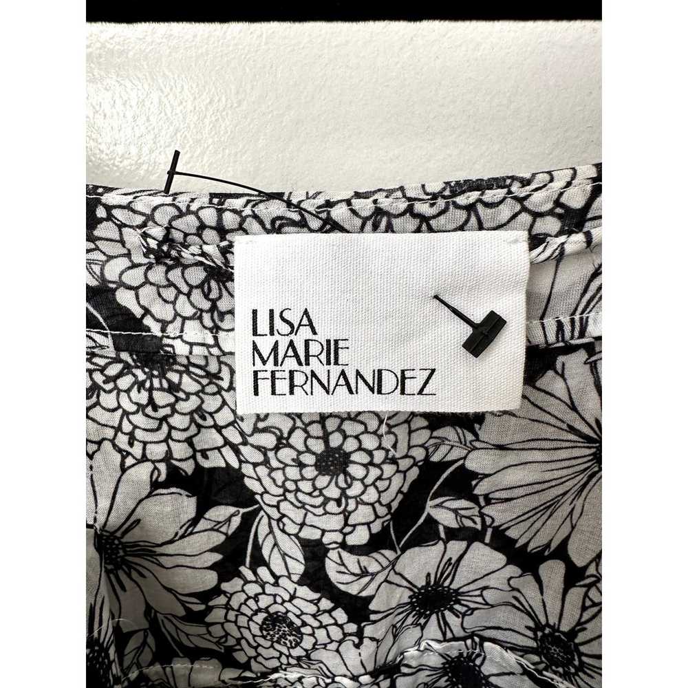 LISA MARIE FERNANDEZ  Imaan Floral-Print Cotton-V… - image 4