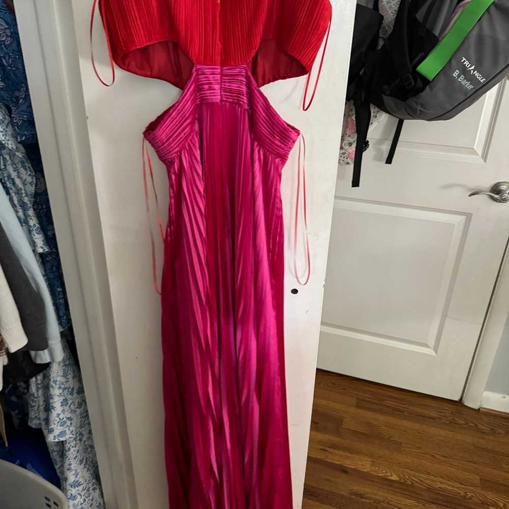 FORMAL DRESS amur designer pink and red - image 3