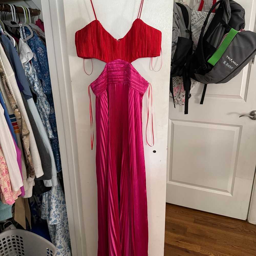 FORMAL DRESS amur designer pink and red - image 4