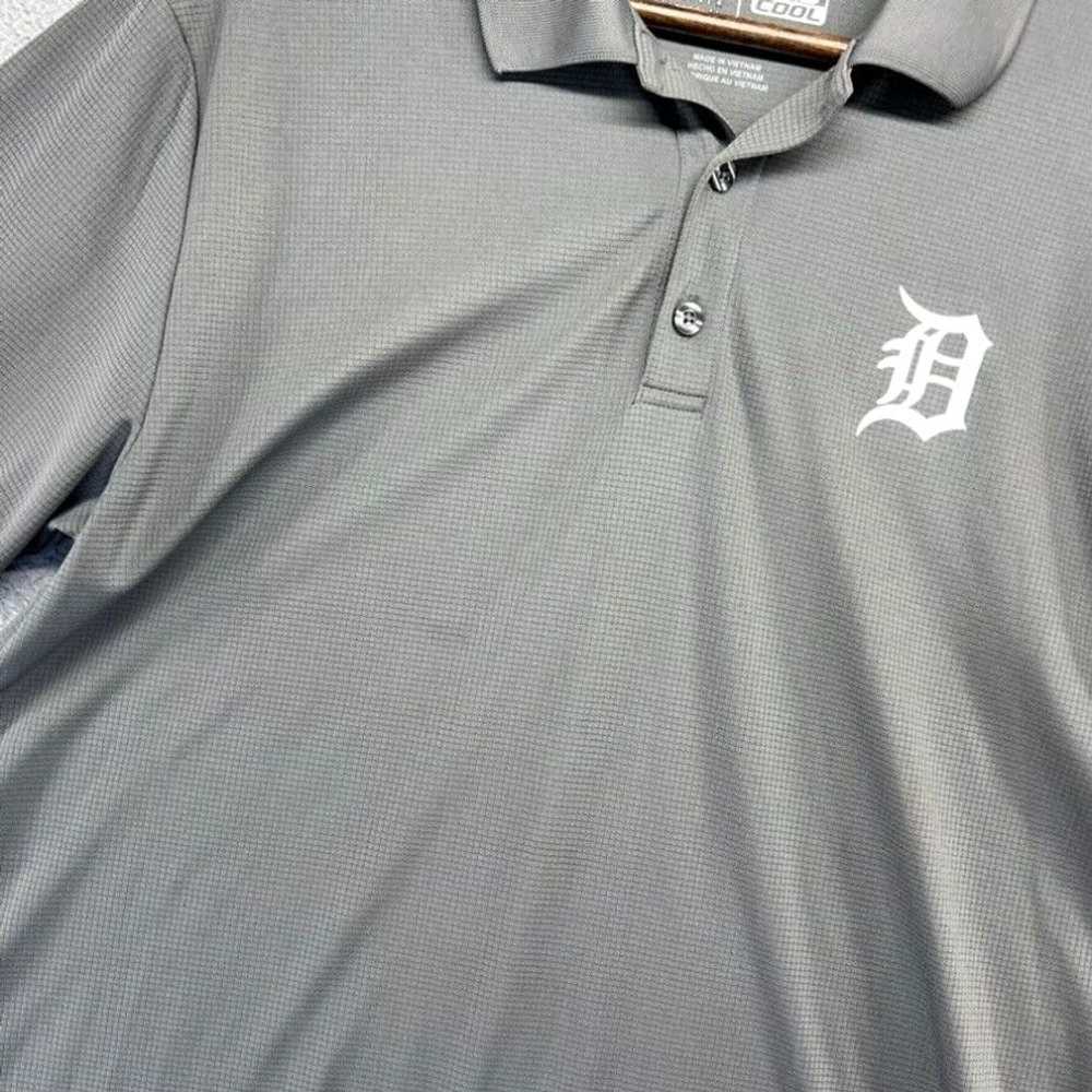 Vintage Detroit Tigers Polo Shirt Men's Large Gra… - image 2