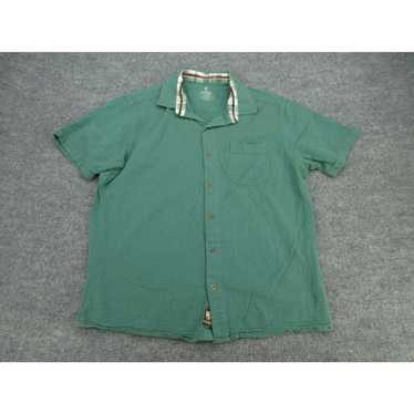 Vintage Kuhl Shirt Mens Large Green Short Sleeve … - image 1