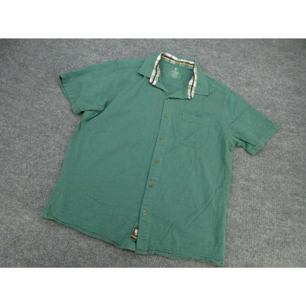 Vintage Kuhl Shirt Mens Large Green Short Sleeve … - image 2
