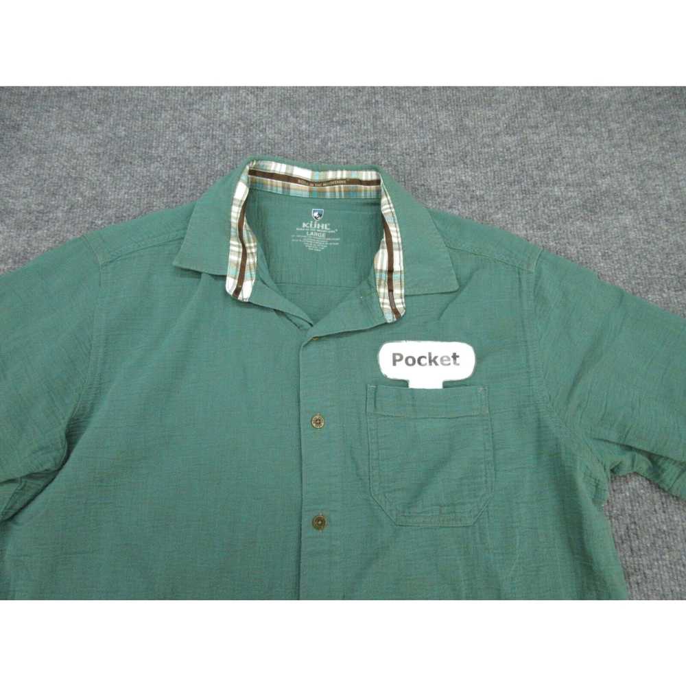 Vintage Kuhl Shirt Mens Large Green Short Sleeve … - image 3