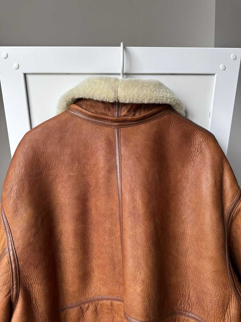 B 3 × Genuine Leather × Sheepskin Coat Vintage Sh… - image 11