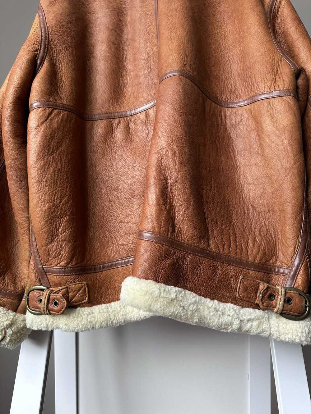 B 3 × Genuine Leather × Sheepskin Coat Vintage Sh… - image 12