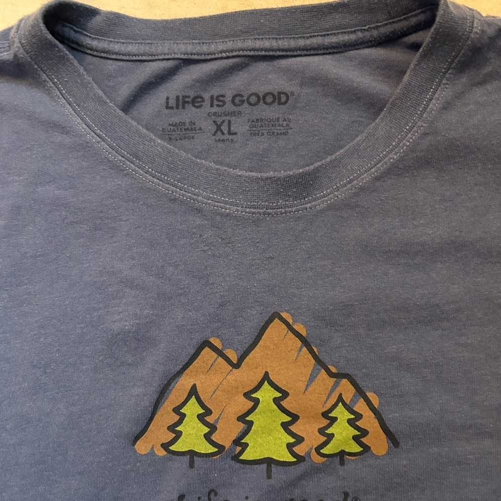 Blue Life is Good mountain shirt - image 2