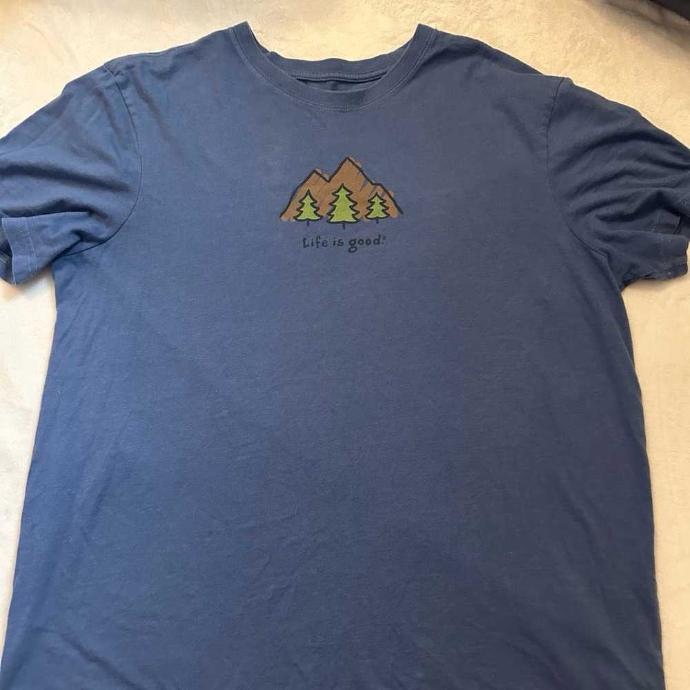 Blue Life is Good mountain shirt - image 5
