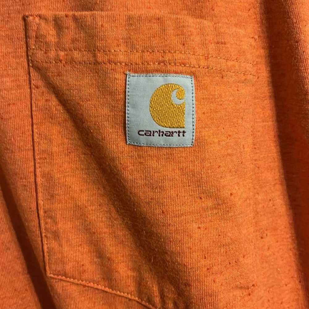 Carhartt Tee Orange Size M Loose Fit - image 2