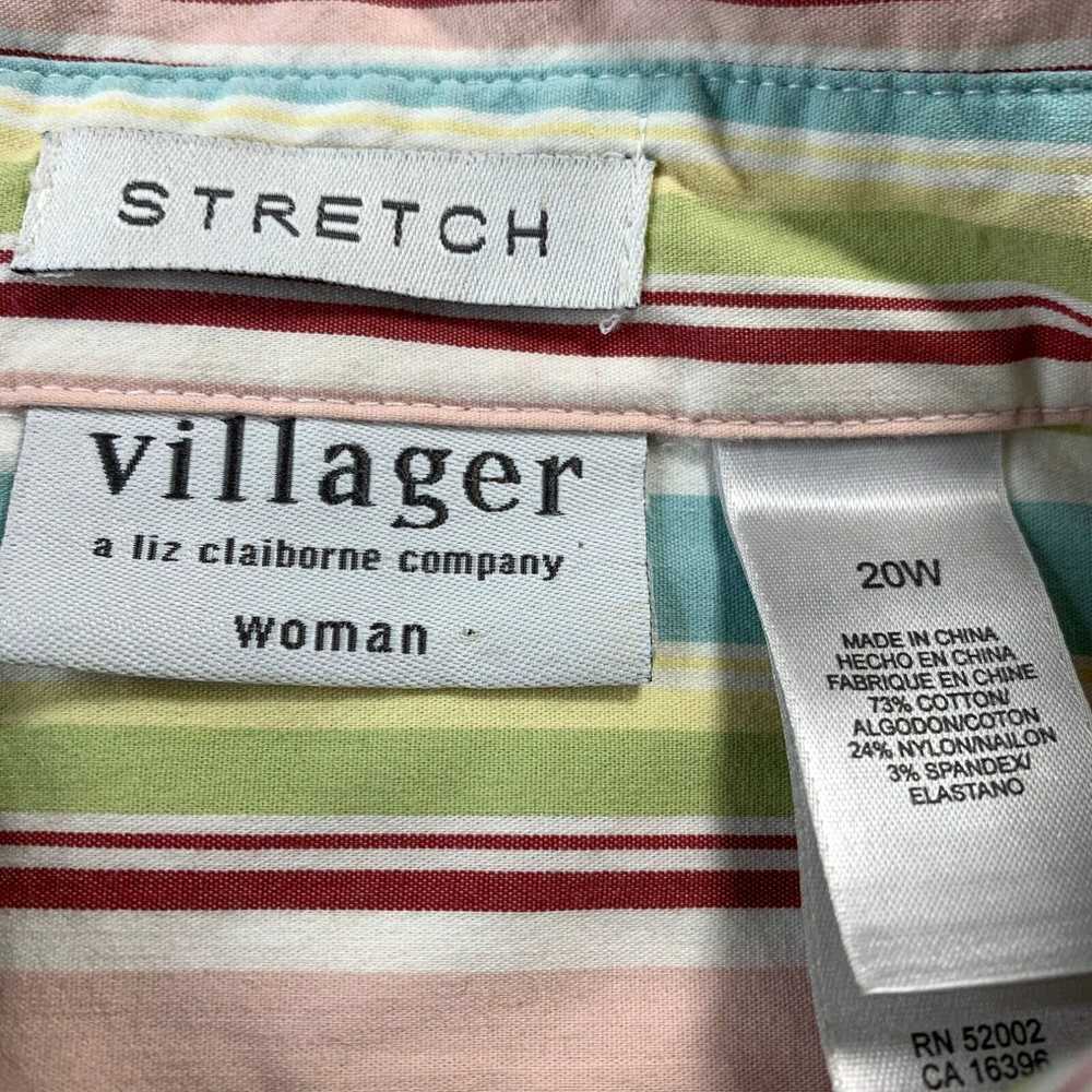 Vintage LIZ CLAIBORNE Shirt Womens Size 20W Butto… - image 3