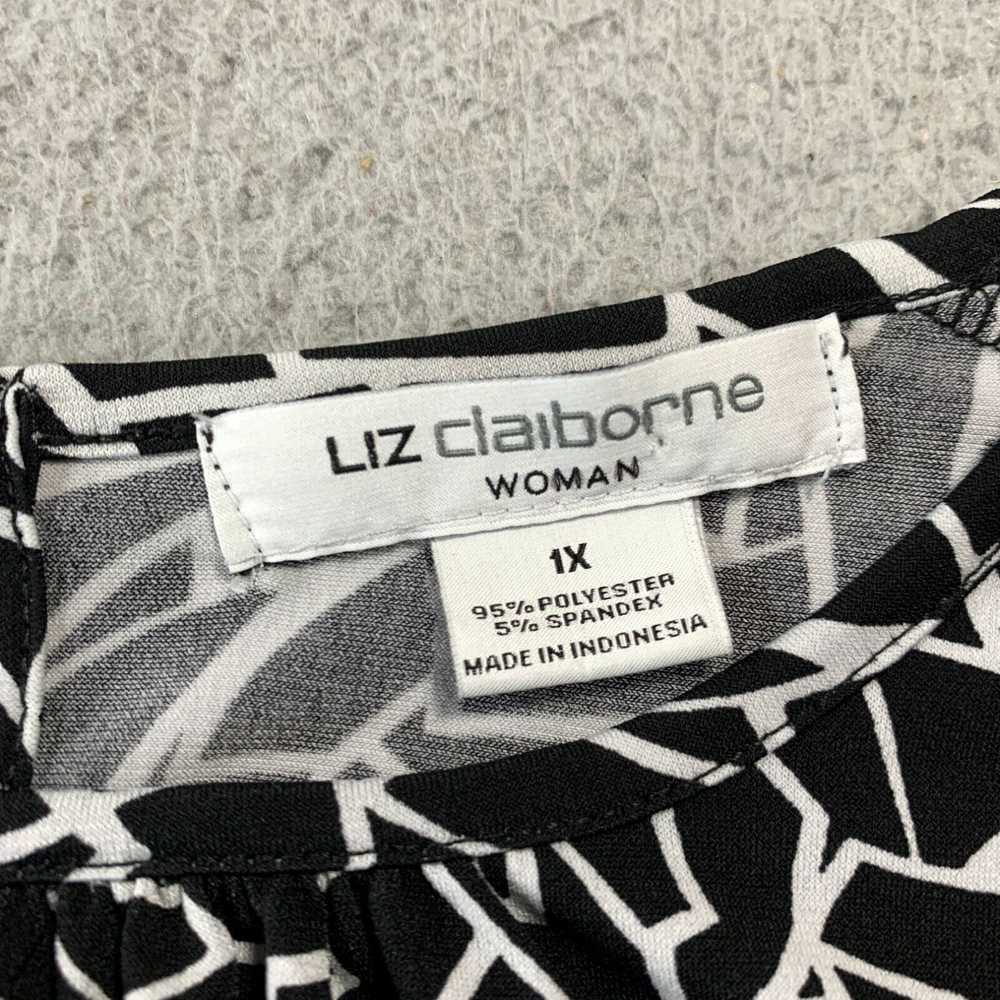 Vintage LIZ CLAIBORNE Blouse Womens 1X Top Long S… - image 3