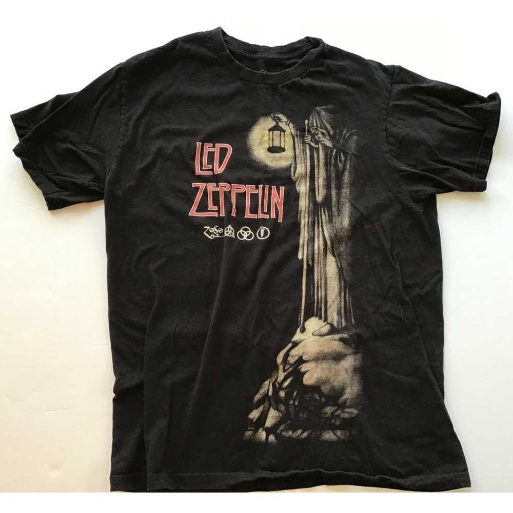Led Zeppelin Grim Reaper Licensed T-Shirt, Black,… - image 2