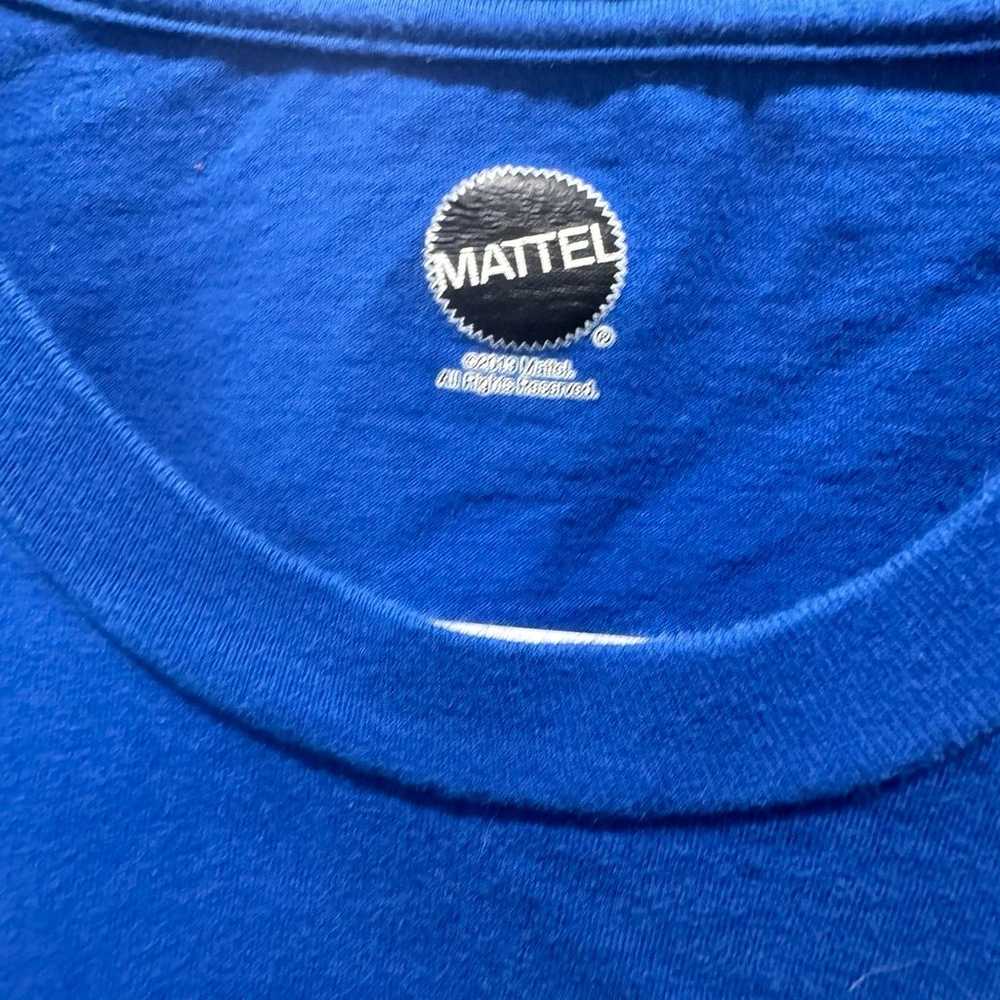 Hot wheels Mattel logo blue shirt men Large casua… - image 4