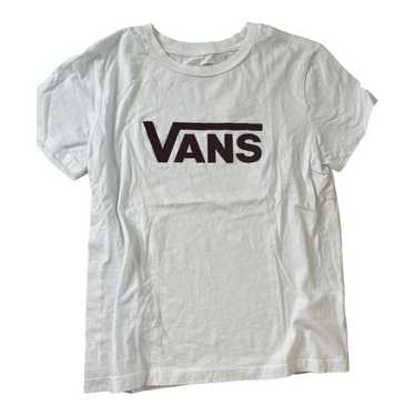 Vans velvet burgundy red logo white short sleeve … - image 1