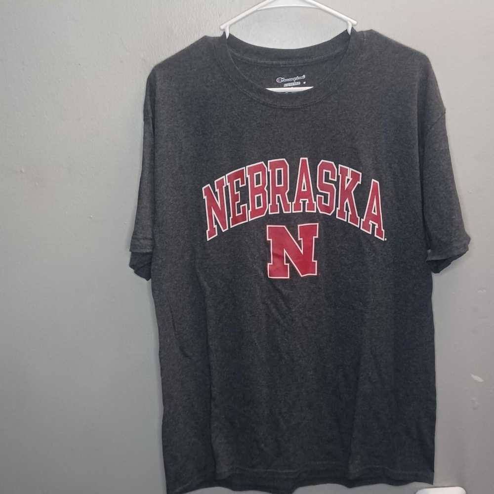 Champion Nebraska Cornhuskers Football T Shirt  S… - image 1