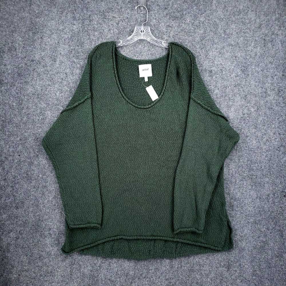 Vintage NEW Aerie Sweater Womens XL Green Oversiz… - image 1