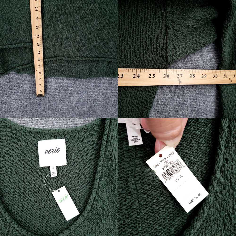 Vintage NEW Aerie Sweater Womens XL Green Oversiz… - image 4