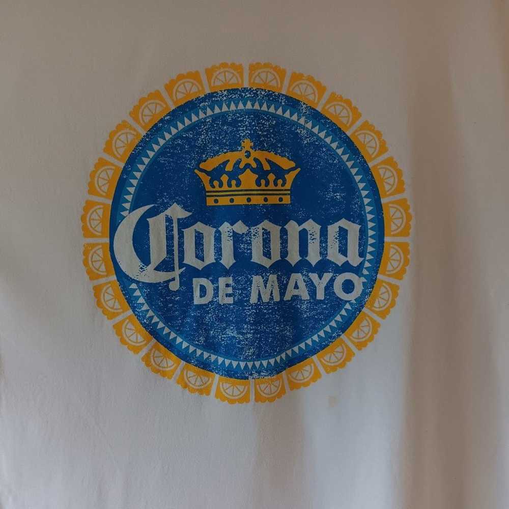 Corona De Mayo men's white short-sleeve graphic t… - image 3