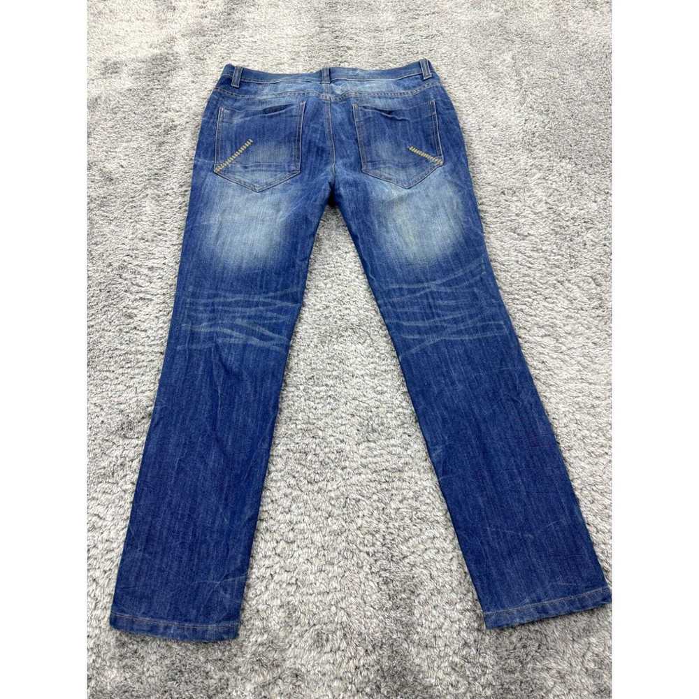H&M HM Jeans Mens 36x30 Straight Leg Button Fly S… - image 2