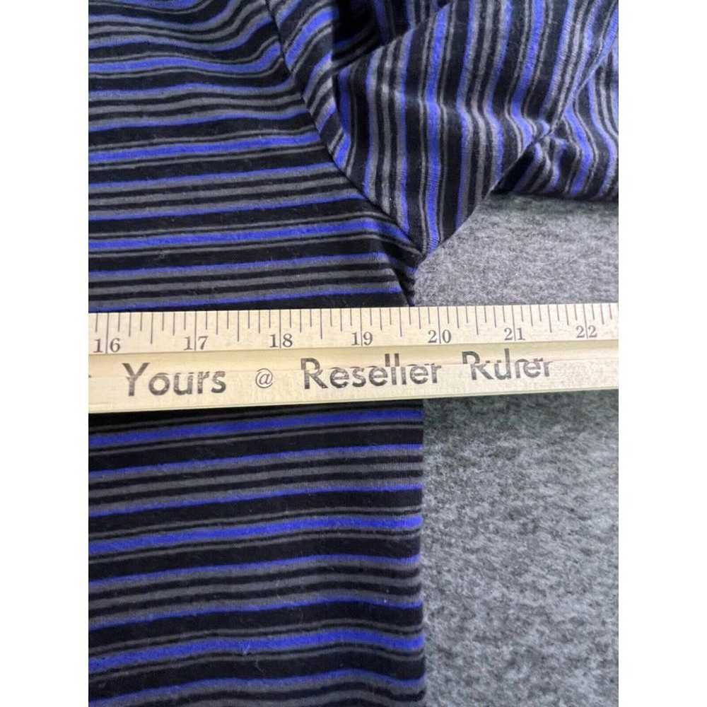 Vans Shirt Mens Medium Black Blue Striped Long Sl… - image 6