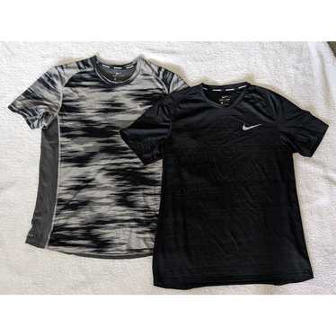 Lot of 2, NIKE Men's Dri-FIT Nike Running Tees Si… - image 1