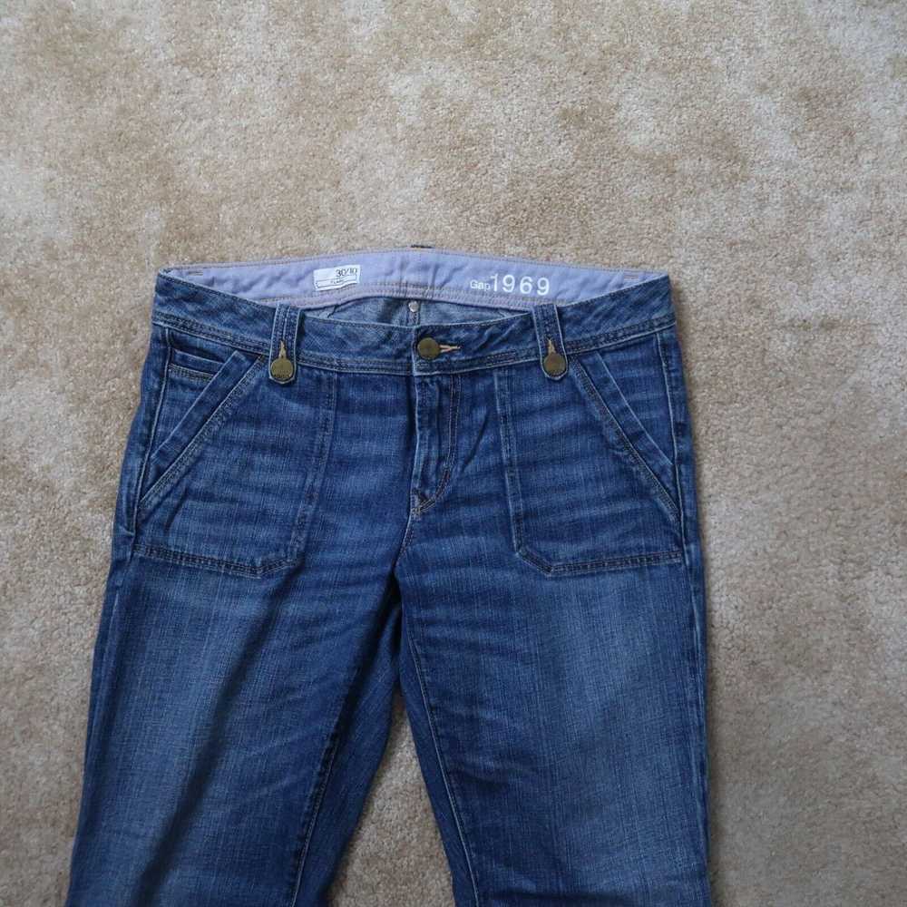 Gap Gap Low Rise Flare Jeans Stretch Women's 10 D… - image 2