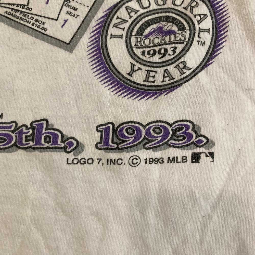 Vintage 1993 Colorado Rockies Home Opener T-Shirt… - image 2