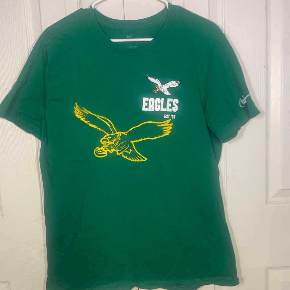 Men's large Philadelphia Eagles Nike Kelly Green … - image 1