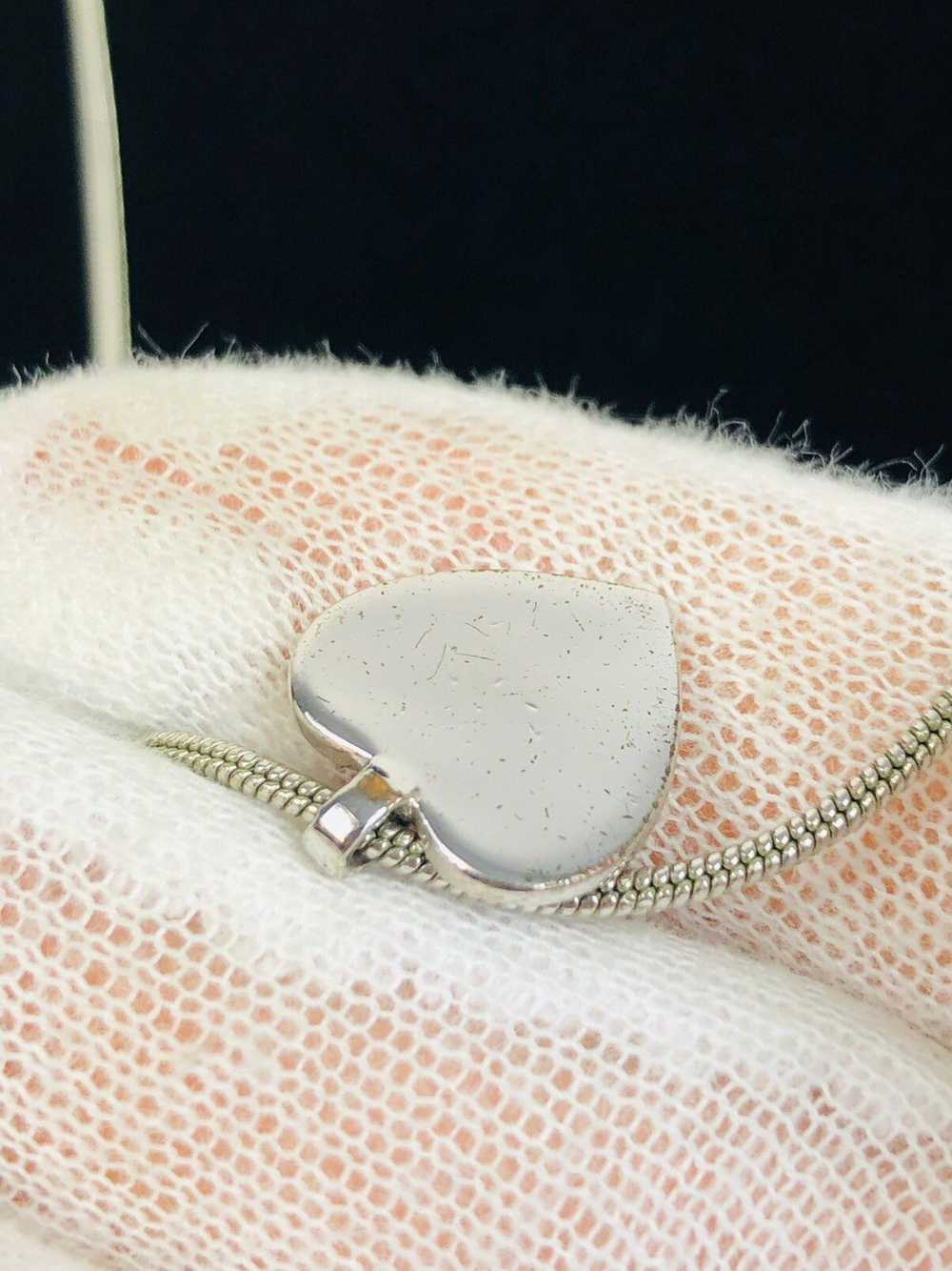 Dior Dior encrusted heart necklace - image 3
