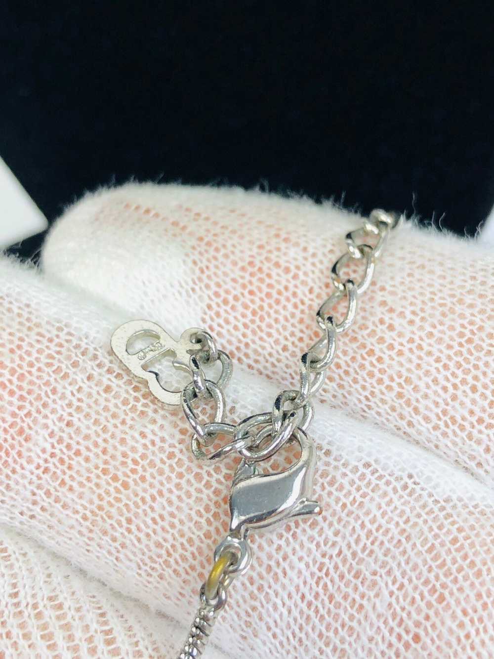 Dior Dior encrusted heart necklace - image 4
