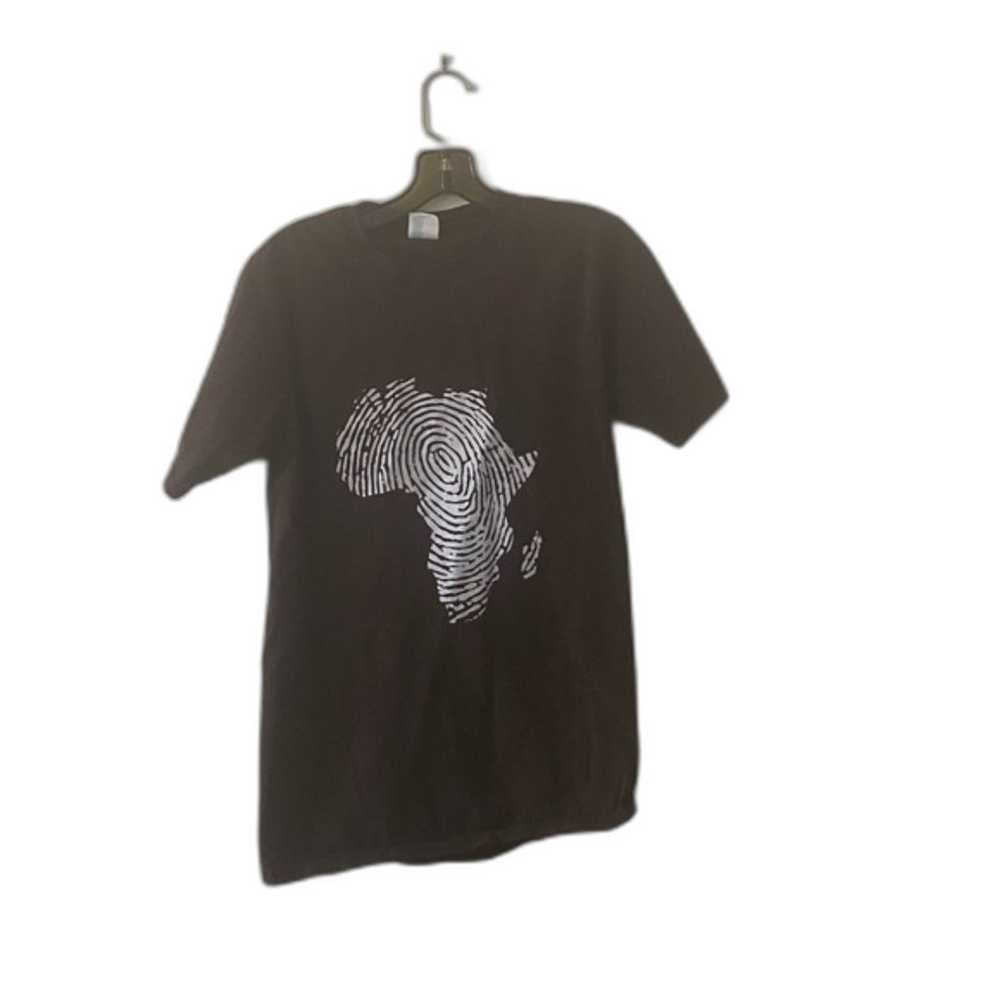 Port & Company Men brown Africa t-shirt - image 1