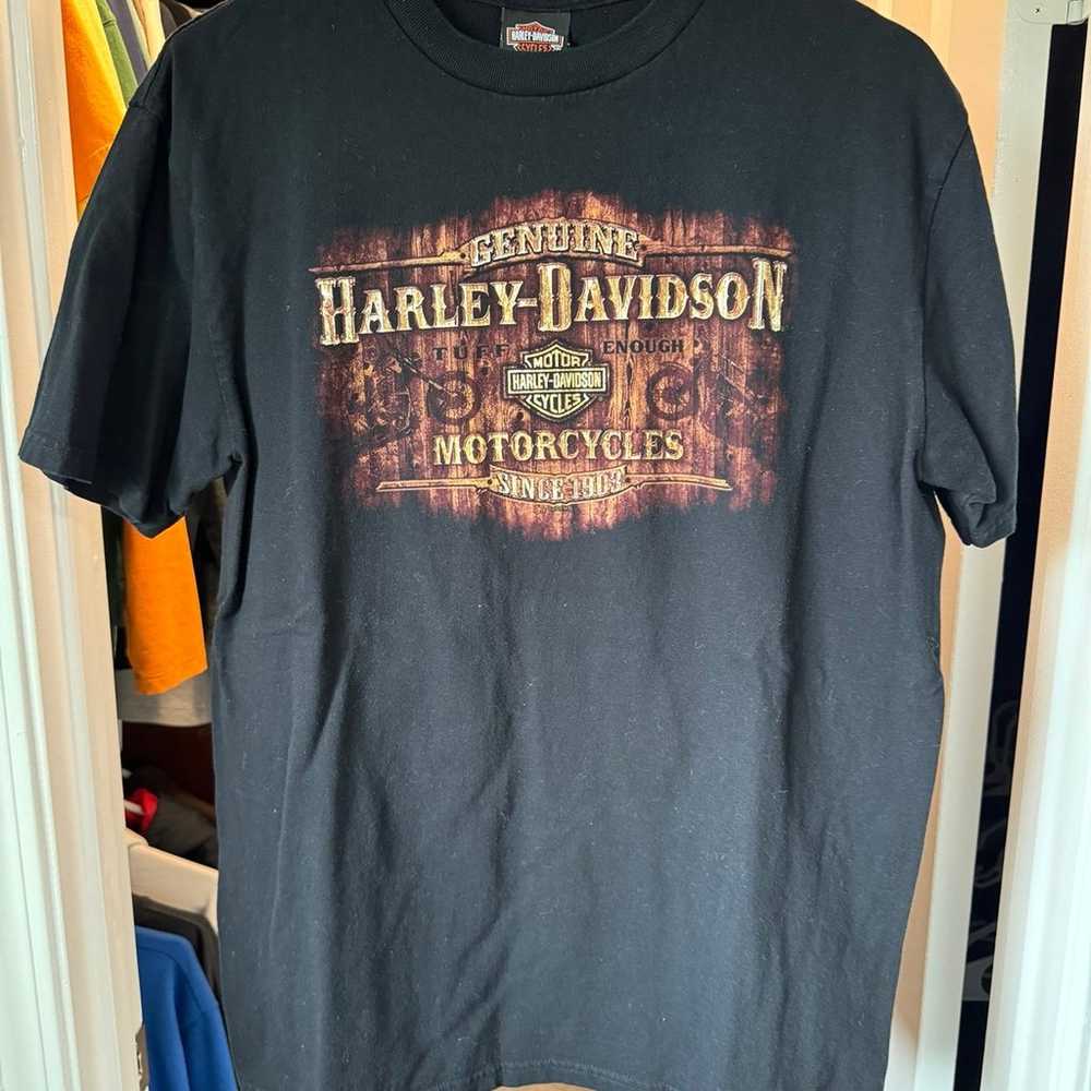 Vintage German Harley Davidson Shirt Size L - image 2
