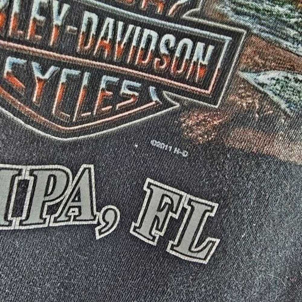 2011 Harley Davidson mens size XL black short sle… - image 6
