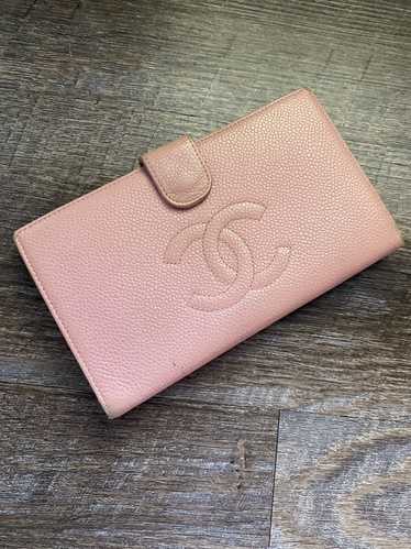 Chanel Chanel CC Caviar leather long wallet