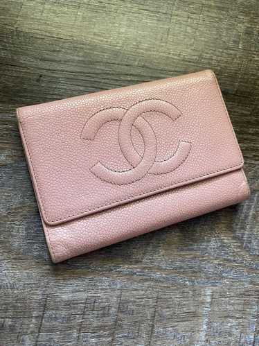 Chanel Chanel CC Caviar leather trifold wallet