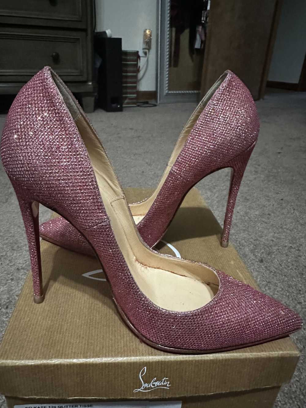 Christian Louboutin Pink Loboutin Glitter heels - image 10