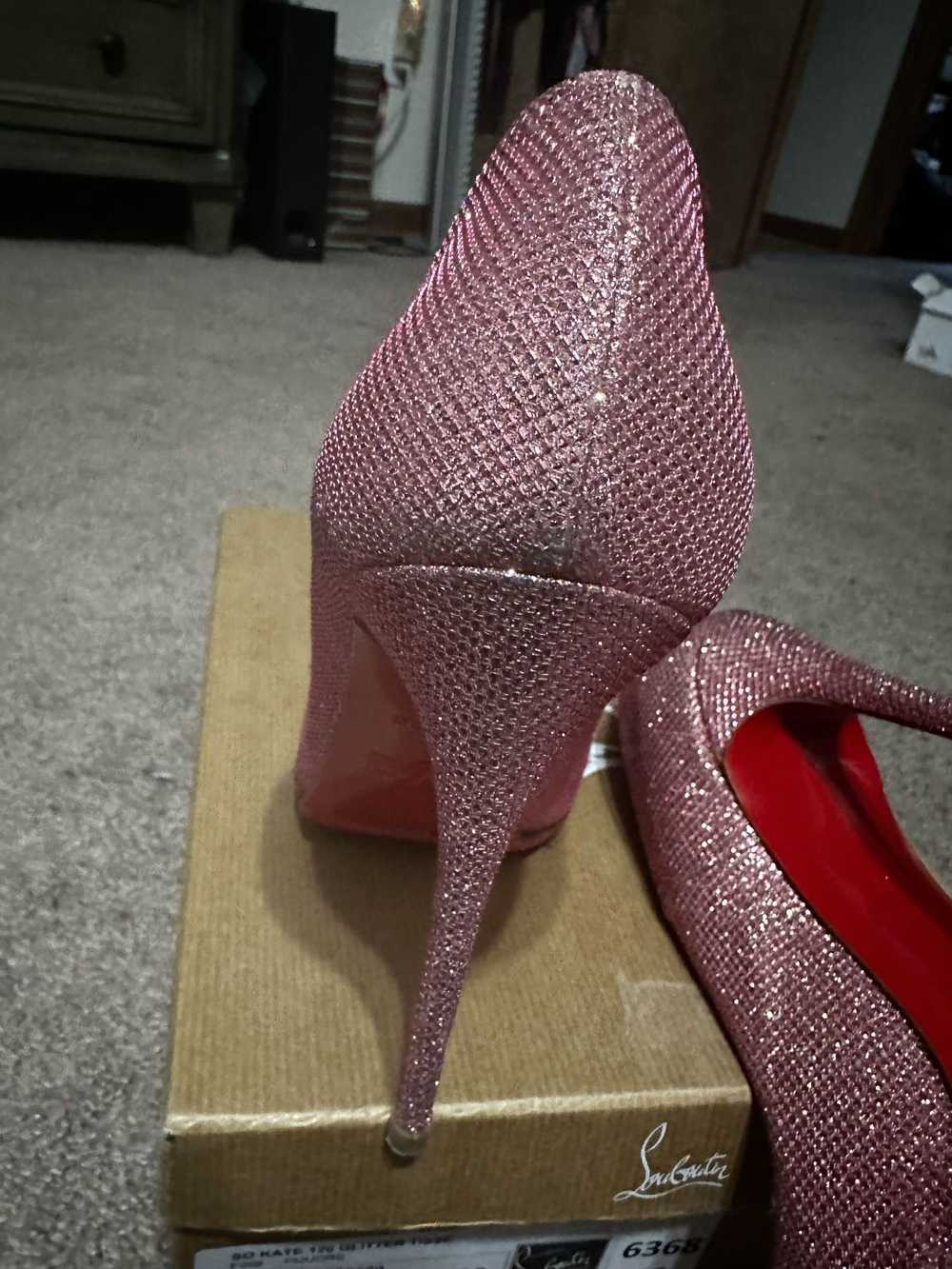 Christian Louboutin Pink Loboutin Glitter heels - image 12