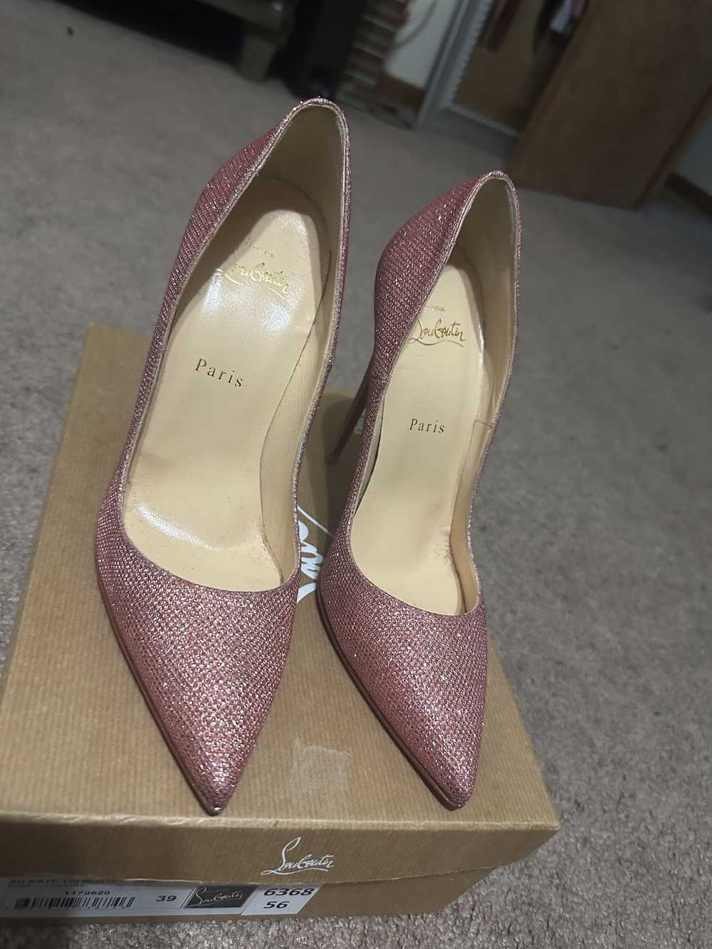 Christian Louboutin Pink Loboutin Glitter heels - image 2