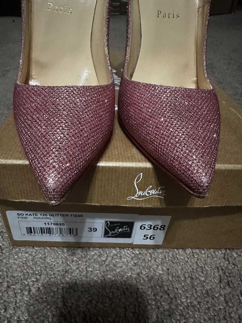 Christian Louboutin Pink Loboutin Glitter heels - image 4