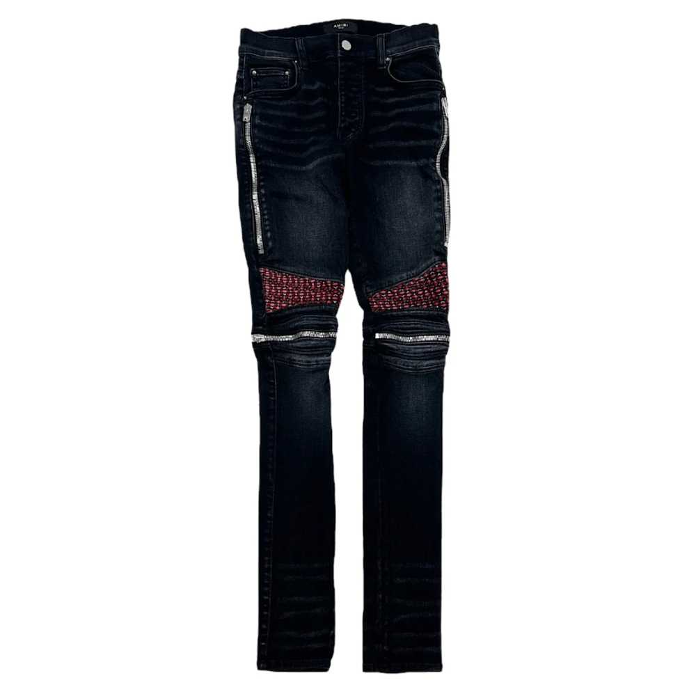 Amiri Amiri MX2 Velvet PJ Jeans Aged Black - image 1
