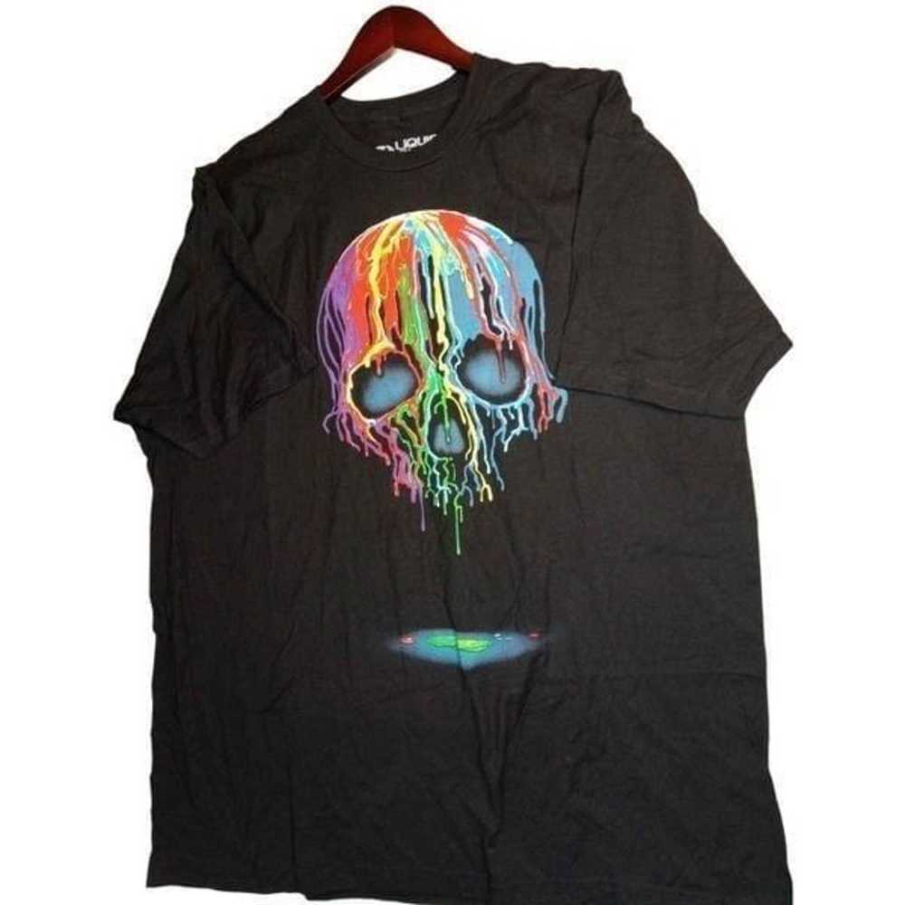 Liquid Blue Melting Skull T Shirt Size XXL MT016 - image 1