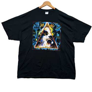 Def Leppard Hysteria World Tour 1987 T Shirt Flag… - image 1