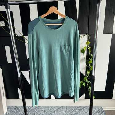 Teal / Blue Lululemon Long Sleeve Shirt XL - image 1