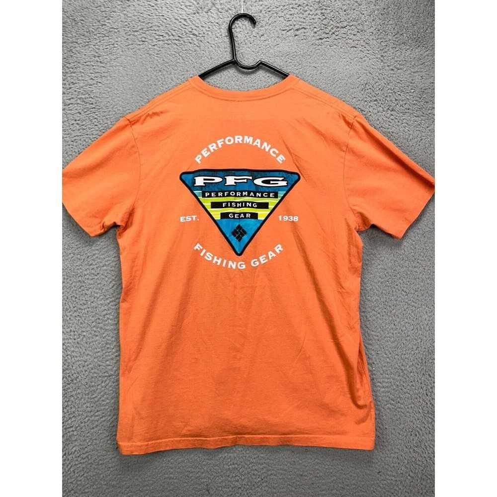 Columbia Shirt Adult XL PFG Orange Graphic Fishin… - image 2