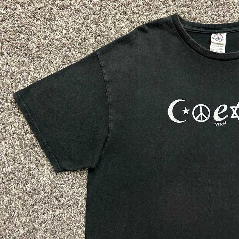 Vintage Coexist Shirt Religion Peace Graphic Tee … - image 7
