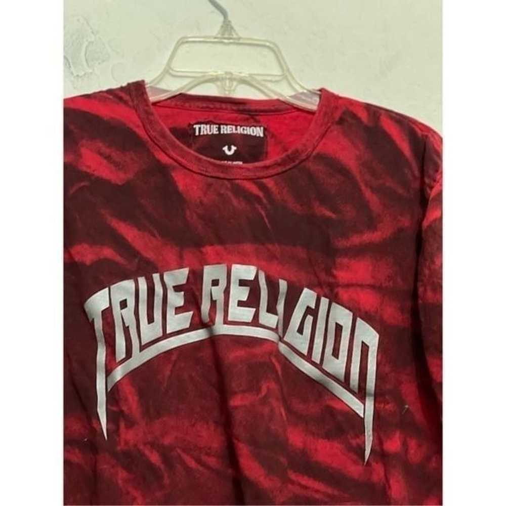 True religion red tye dye shirt Sz Large - image 2