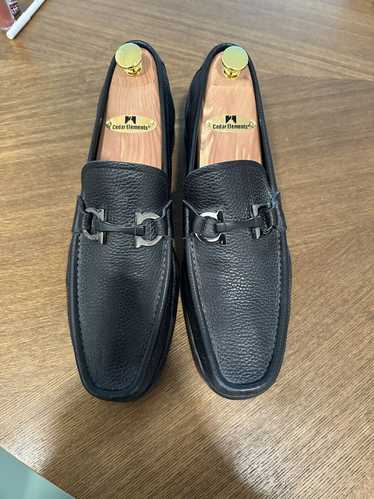 Salvatore Ferragamo Ferragamo Black Leather Loafer