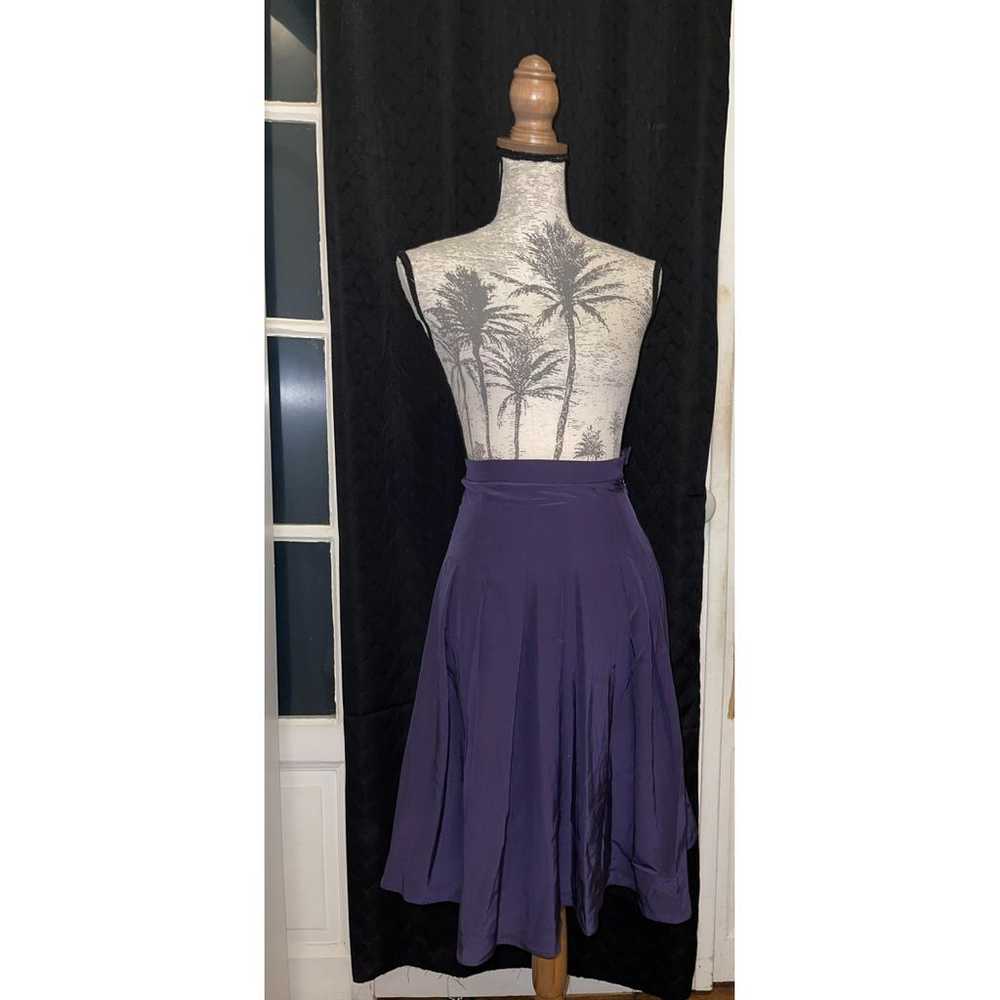 Yves Saint Laurent Silk mid-length skirt - image 6