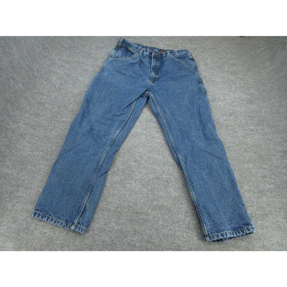 Vintage Guide Gear Jeans Mens 36x30 Blue Flannel … - image 2